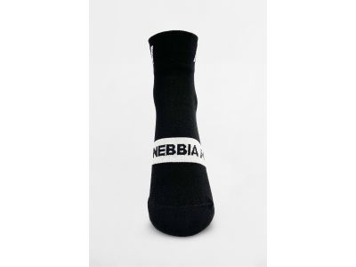 NEBBIA EXTRA PUSH crew ponožky, černá