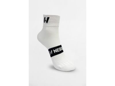 NEBBIA EXTRA PUSH crew socks, white