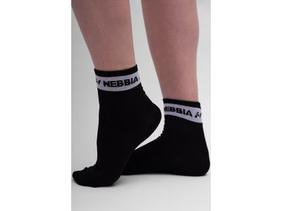 NEBBIA HI-TECH crew ponožky, černá