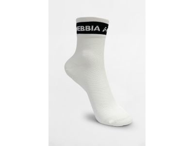 NEBBIA HI-TECH crew ponožky, biela