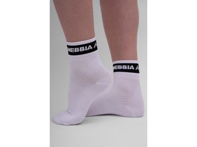 NEBBIA HI-TECH Crew-Socken, weiß