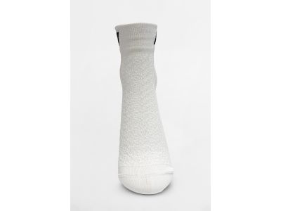 NEBBIA HI-TECH N-pattern crew ponožky, biela
