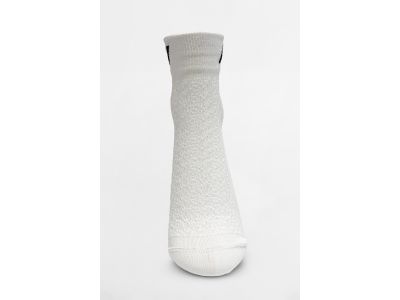 NEBBIA HI-TECH Crew-Socken mit N-Muster, weiß