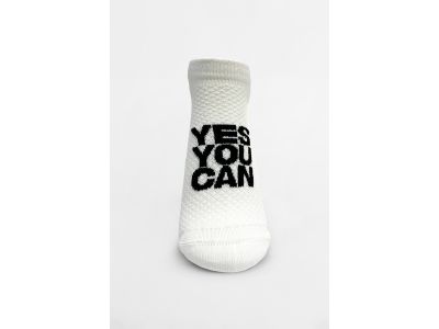 NEBBIA HI-TECH YES YOU CAN kotníkové ponožky, bílá