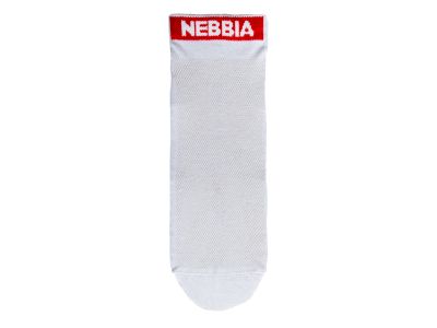 NEBBIA SMASH IT členkové ponožky, biela