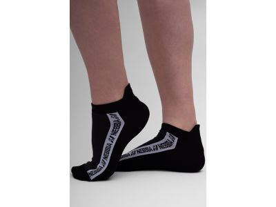 NEBBIA STEP FORWARD kotníkové ponožky, černá