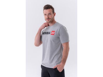 NEBBIA Red &amp;quot;N&amp;quot; T-shirt, pale gray