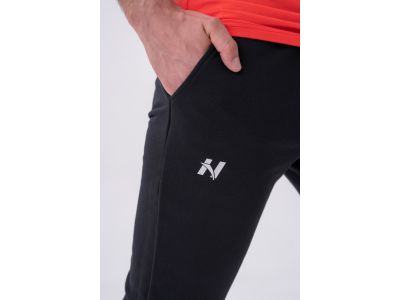 Pantaloni de trening NEBBIA „Reset” 321 subțiri cu buzunare laterale, negri