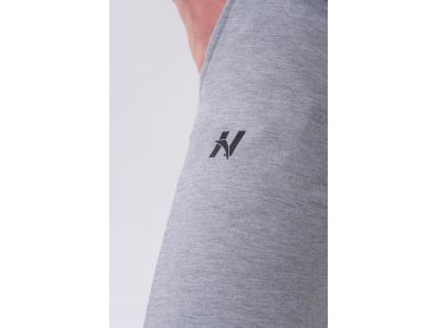 Wąskie spodnie dresowe NEBBIA „Reset” 321 z kieszeniami bocznymi, kolor jasnoszary