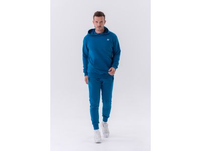 Pantaloni de trening subțiri NEBBIA „Re-gain” 320 cu buzunare cu fermoar, albastru