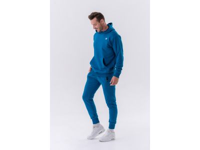 Pantaloni de trening subțiri NEBBIA „Re-gain” 320 cu buzunare cu fermoar, albastru