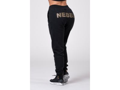 Pantaloni de trening dama NEBBIA Gold Classic, negri