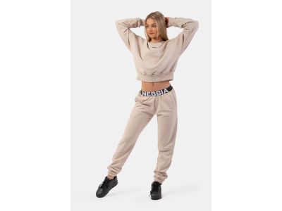 NEBBIA Iconic women&#39;s sweatpants, cream