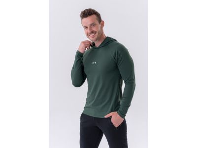 NEBBIA T-shirt with long sleeves, dark green