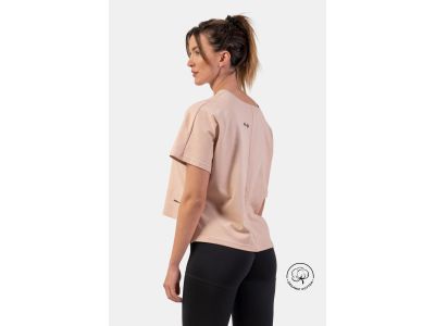 NEBBIA Das minimalistische Crop-T-Shirt für Damen, Lachs