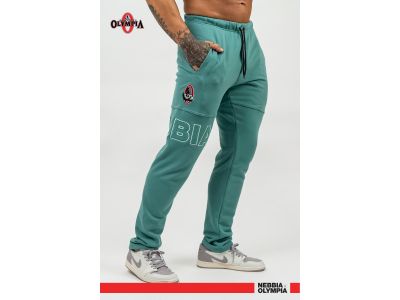 Spodnie dresowe NEBBIA COMMITMENT, zielone