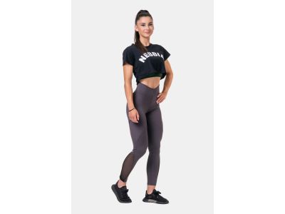 NEBBIA Fit &amp; Sporty női crop top, fekete