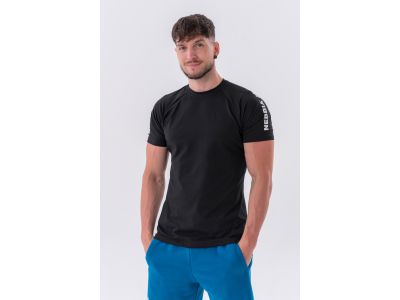 T-shirt o dopasowanym kroju NEBBIA „Essentials” 326, czarny