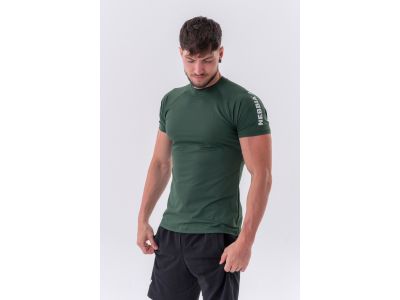 T-shirt NEBBIA „Essentials” 326 Fit, ciemnozielony