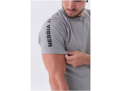 NEBBIA Fit Essentials póló, halványszürke