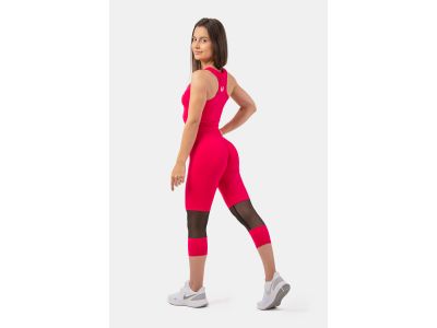 NEBBIA Sportliches Slim-Fit Damen-Crop-Top, rosa