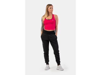 NEBBIA Sporty Slim-Fit women&#39;s crop top, pink