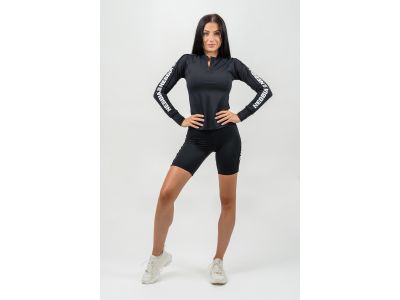 NEBBIA WINNER sports top with long sleeves, black