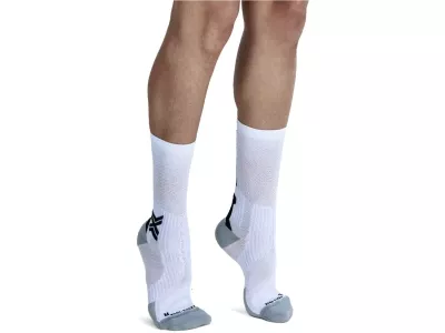 X-BIONIC Bike Perform Crew ponožky, biela