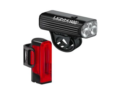 Lezyne Macro Drive 1400+/Strip Drive Pro 400+ Leuchtenset