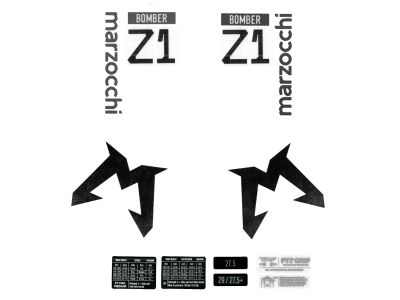 Marzocchi stickers for Bomber Z1 fork, red, 2024
