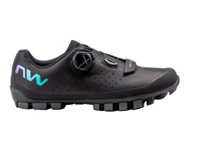 Damskie buty rowerowe Northwave Hammer Plus Wmn, czarno-opalizujące