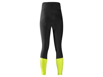 Pantaloni dama GOREWEAR Progress Thermo Tights+, negru/galben neon
