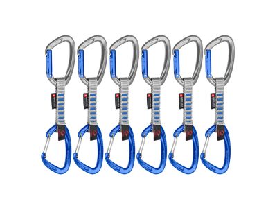 Mammut Crag Keylock Wire Express, 6 Stück, blau