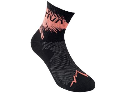 Skarpetki La Sportiva TRAIL RUNNING, czarne/flamingi