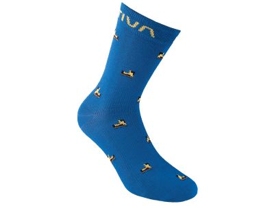 La Sportiva OUTDOOR FUN socks, electric blue/yellow