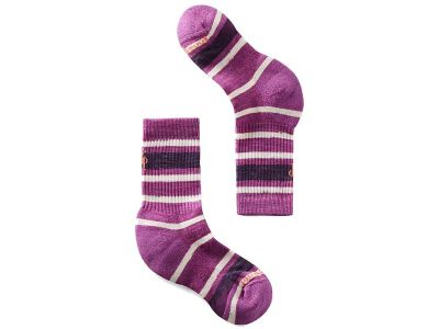 Smartwool Hike Striped Light Cushion dětské ponožky, meadow mauve