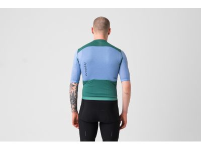 Tricou Isadore Signature Merino Air, verde sticla