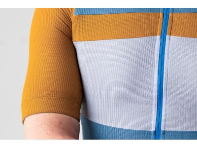 Isadore Patchwork Air jersey, Coronet Blue