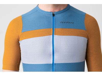 Isadore Patchwork Air jersey, Coronet Blue