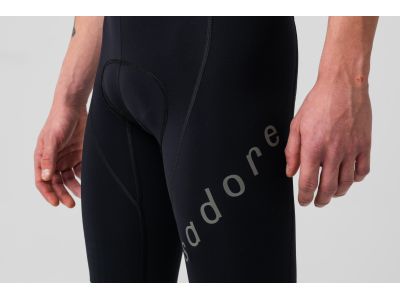 Pantaloni scurți cu bretele Isadore Alternative, negru/violet