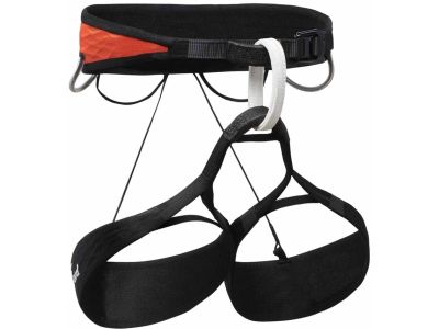 Black Diamond AIRNET HARNESS sedací úväz, čierna/červená