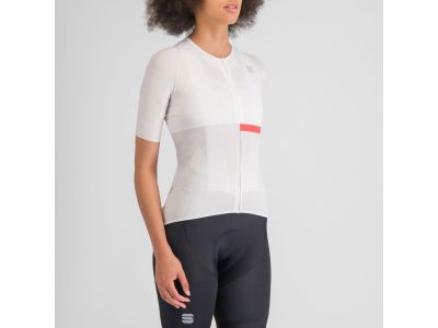 Damska koszulka rowerowa Sportful BOMBER, białe pompelmo
