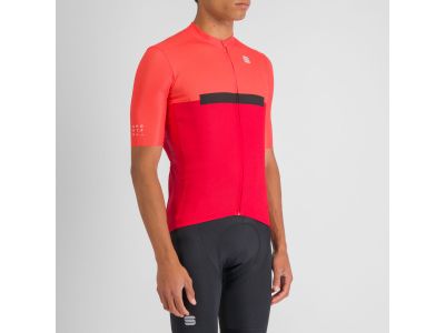Sportful koszulka rowerowa PISTA w kolorze pompelmo w kolorze czerwonym