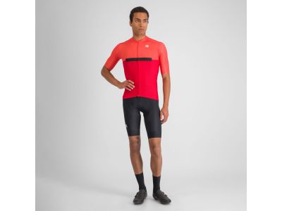 Sportful koszulka rowerowa PISTA w kolorze pompelmo w kolorze czerwonym