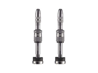 e*thirteen Quickfill Gen2 tubeless valves, ball valve 16-24 mm, silver
