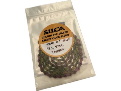 SILCA SRAM XX1 Eagle waxed chain, 12-speed, 126 links, rainbow