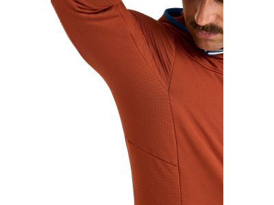 ORTOVOX Fleece Grid pulóver, Clay Orange