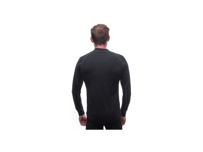Sensor DOUBLE FACE Funktions-T-Shirt mit langen Ärmeln, schwarz