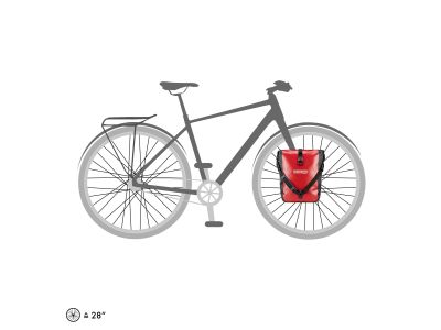 Genți de transport ORTLIEB Sport-Roller, 2x12,5 l, roșii