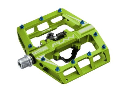 Funn Mamba S foot pedals, single sided, wasabi